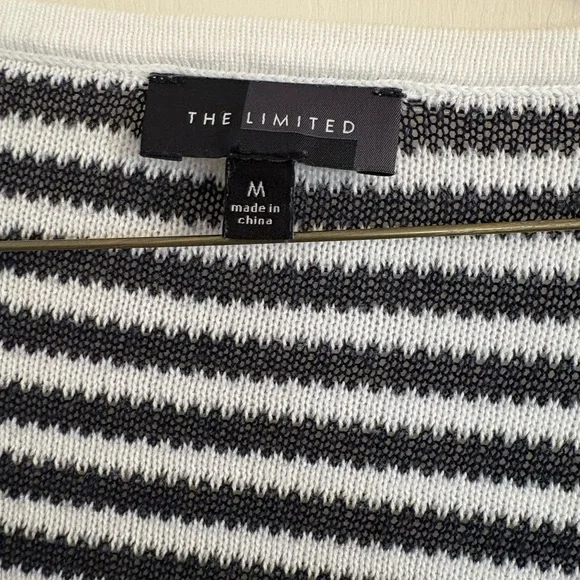 THE Limited Monochrome Striped Cardigan - Picture 2 of 3